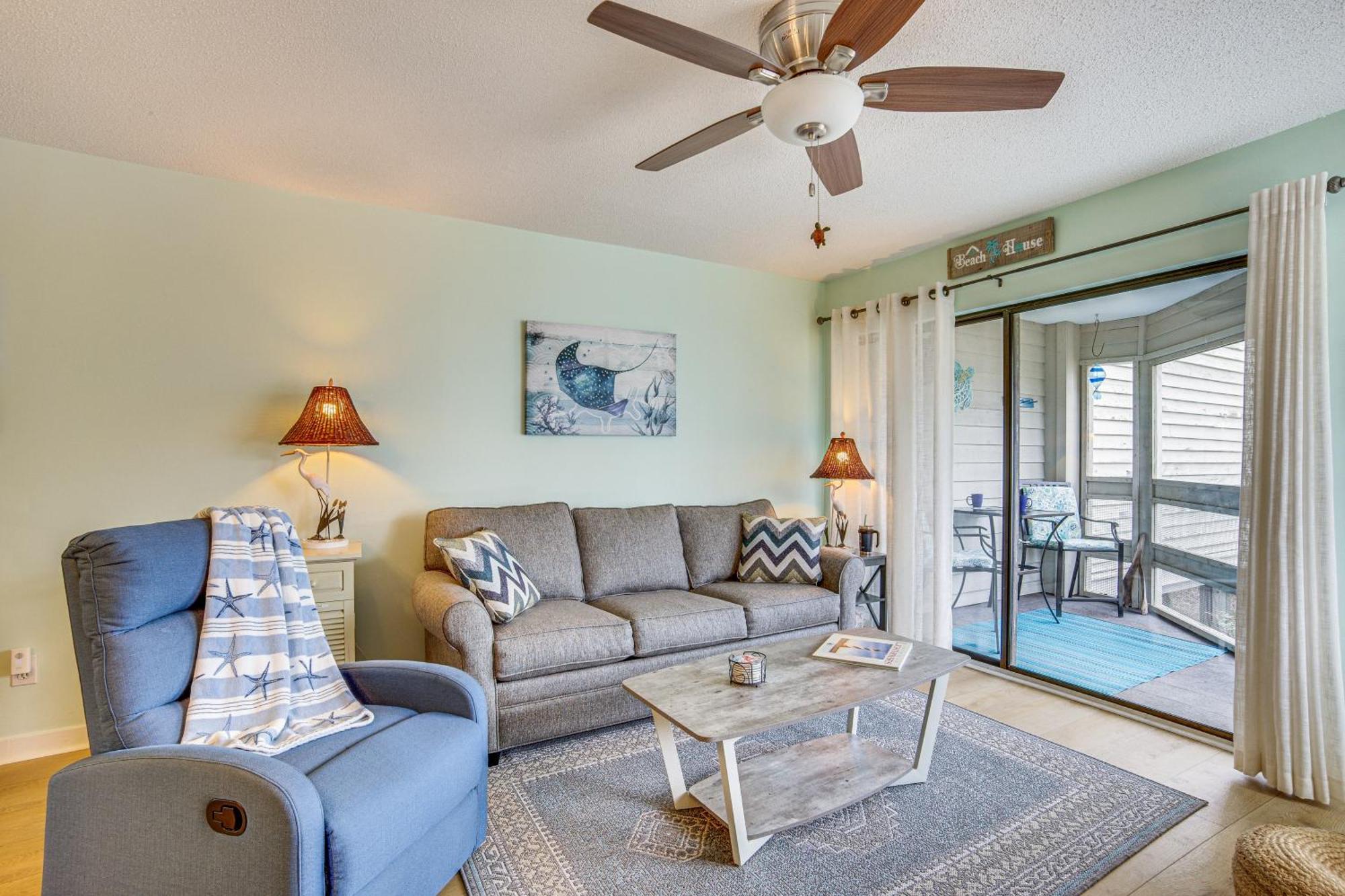 Ocean-View Saint Helena Island Condo - Pool Access Oceanmarsh Subdivision المظهر الخارجي الصورة